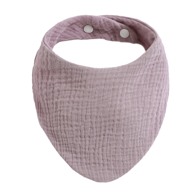 Muslin Bibs for Babies in Light Purple