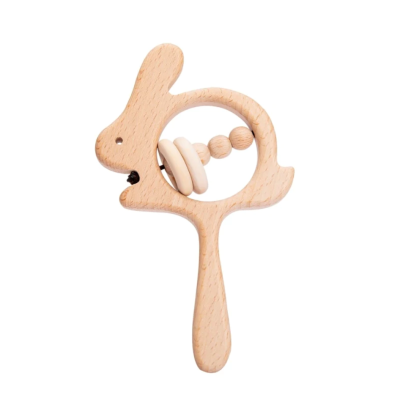 Bunny Wooden Rattle
