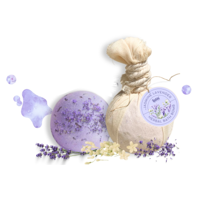 Labbi - "Jasmine Lavender" Herbal Bath Bombs