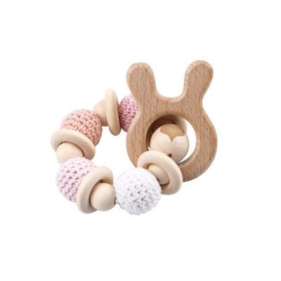 Children’s Crochet Teething Toy in Bunny