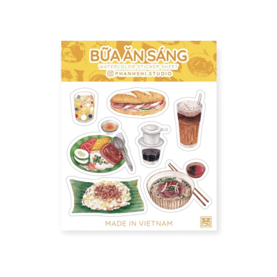Phanhshi Studio - "Breakfast (Bữa Ăn Sáng)" Stickers Sheet