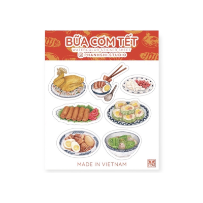 Phanhshi Studio - "Tet Meal (Bữa Cơm Tết)" Stickers Sheet