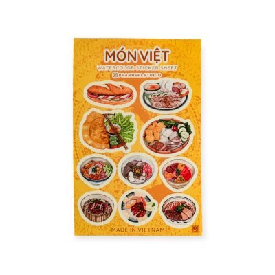 Phanhshi Studio - "Vietnamese Cuisine" Watercolor Stickers Sheet