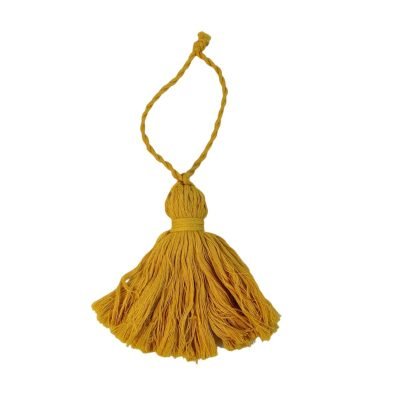 Christmas Ornament - Macrame Angel in Yellow