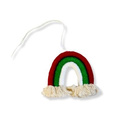 Christmas Ornament - Macrame Rainbow