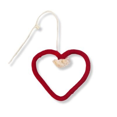 Christmas Ornament - Macrame Hollow Heart