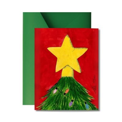 'Vietnam Star' Christmas Card by Laurie Draws
