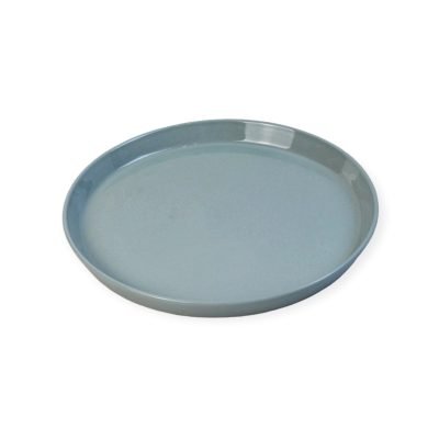 Bat Trang Ceramic MEDIUM Basic Plate In Baby Blue