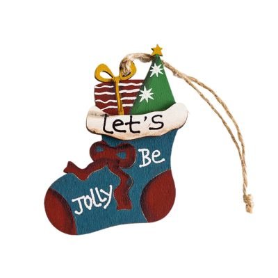 Christmas Ornament - Wood Stocking