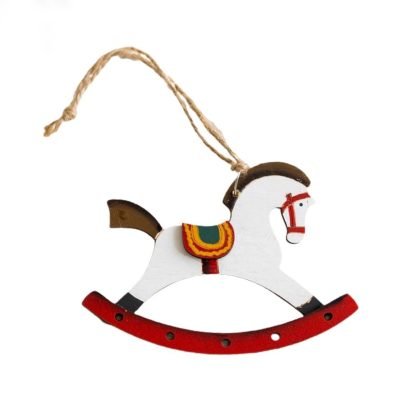 Christmas Ornament - Wood Rocking Horse