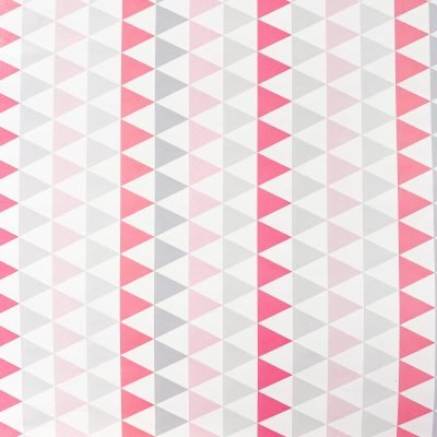Wrapping Paper - Pink & Grey Triangles