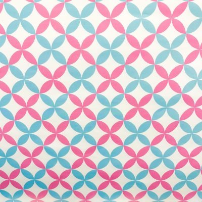Wrapping Paper - Pink & Turquoise Tiles