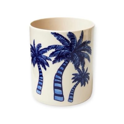 Bat Trang Ceramic Palm Tree Vase