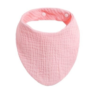 Muslin Bibs for Babies in Light Pink