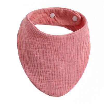 Muslin Bibs for Babies in Dusty Pink