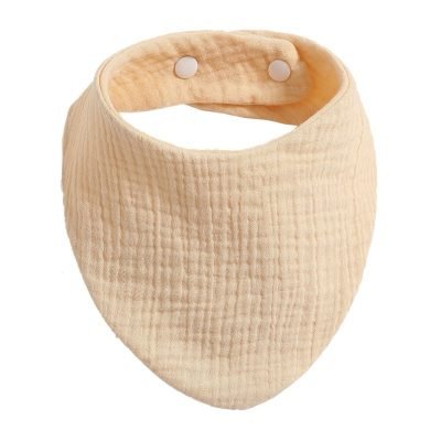 Muslin Bibs for Babies in Beige