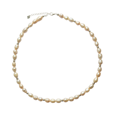 Miya - Chunky Pink Pearl Necklace