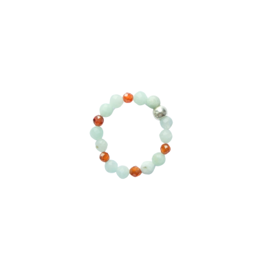 Miya - Amazonite Bead Ring