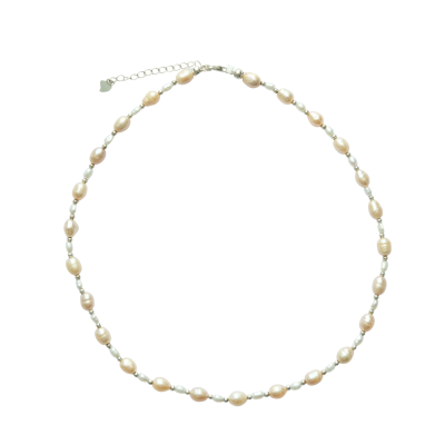 Miya - Pink & White Pearl Necklace