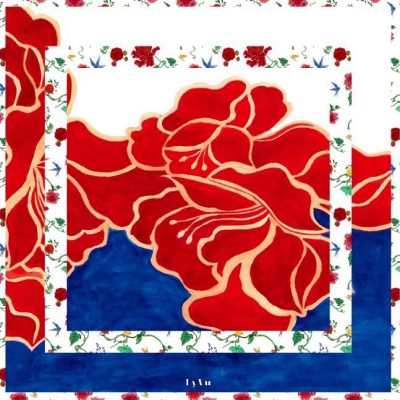 LY VU - “Amoure” Silk Carre Scarf