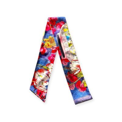 LY VU -  “Oriental Dream” Silk Twilly Scarf