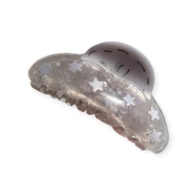 Hair Claw - White Moon