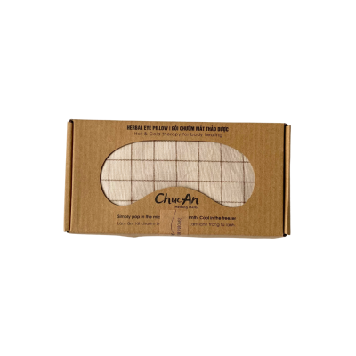 Chuc An Healing Herbs - Herbal Pillow in Gingham Beige