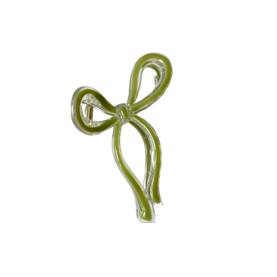 Hair Claw - Bow Shape in Green