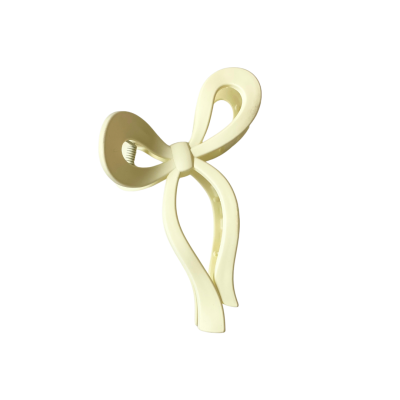 Hair Claw - Bow Shape in Matte White