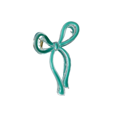 Hair Claw - Bow Shape in Turquoise