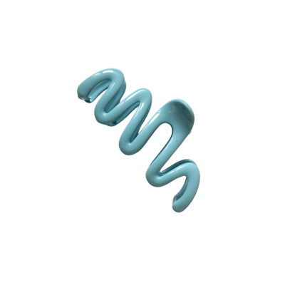 Hair Claw - Zigzag Shape in Turquoise