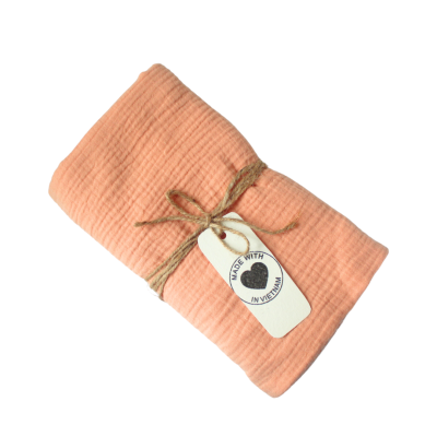 Muslin Blankets For Babies - Peach