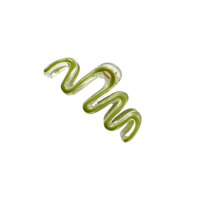 Hair Claw - Zigzag Shape in Green