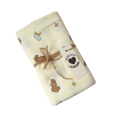 Muslin Blankets For Babies - Bunny In The Night