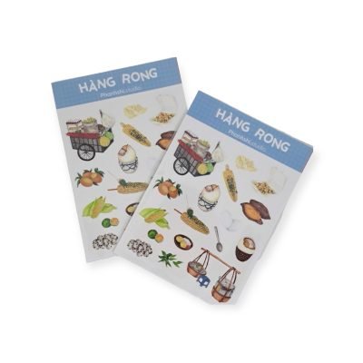 Phanhshi Studio - "Street Vendor" Sticker Sheet in Blue