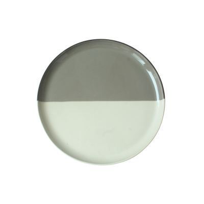 Bat Trang Ceramic SMALL Two Tone Plate In Brown