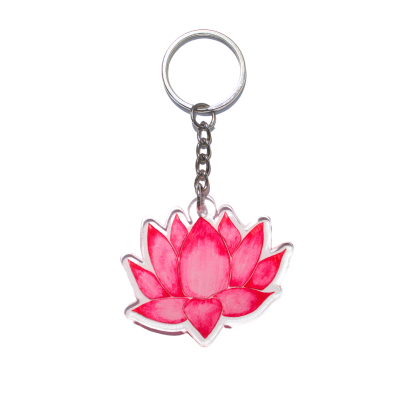Laurie Draws - "Lotus" Keychain