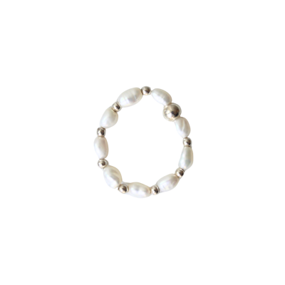 Miya - Pearl Chain Bead Ring