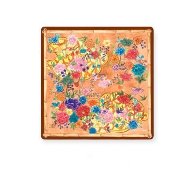 LY VU -  “Blooming” Silk Carre Scarf