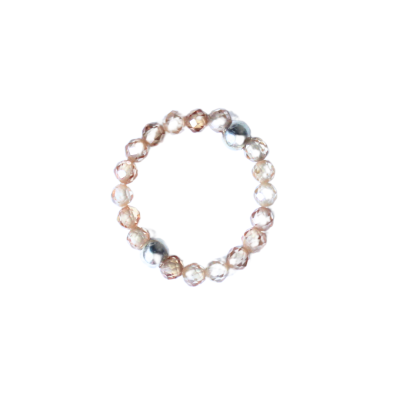 Miya - Brown Quartz Bead Ring