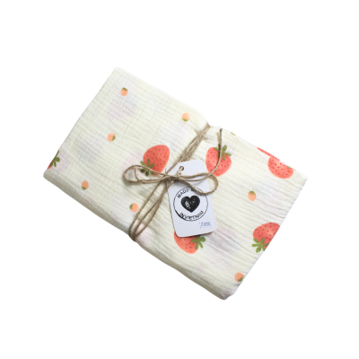 Muslin Blankets For Babies - Strawberry