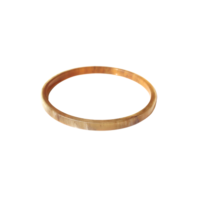 Aziet Saigon Buffalo Horn & Lacquer Small Flattering Round Bracelet in Original Color