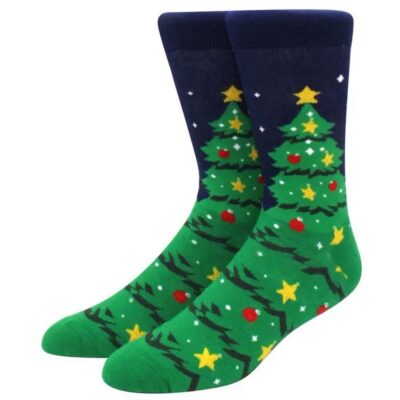 Christmas Socks - Big Christmas Tree in Navy