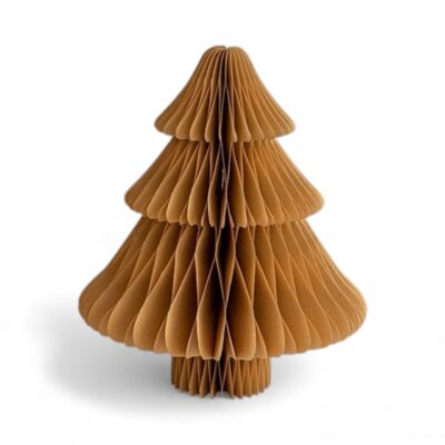 Christmas Decoration - Paper Christmas Tree in Brown (Large)