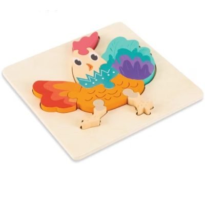 Montessori Wooden Baby Toy 3D Puzzle - Chicken