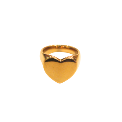 Rouge - Chunky Heart 18K Gold Plated Ring