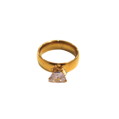 Rouge - Solitaire 18K Gold Plated Ring