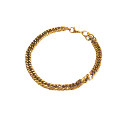 Rouge - Curb 18K Gold Plated Bracelet