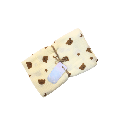 Muslin blankets for babies - Star and Moon Bear