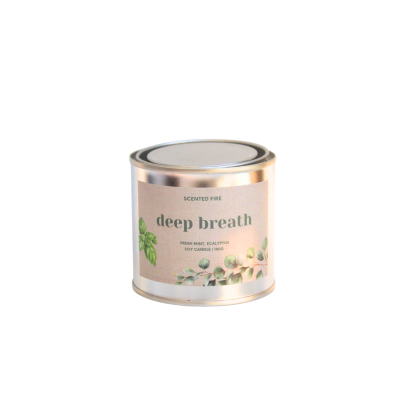 Scented Fire - "Deep Brearth" Scented Candle